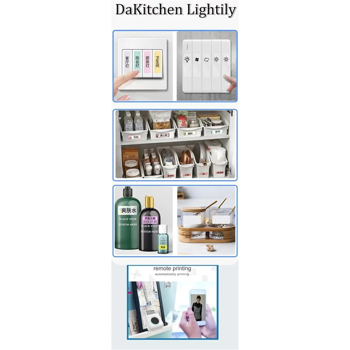 

BOFF Thermal Mini Printer, Portable Inkless Sticker Maker, Free Cut Pocket Printer, Photo Label Memo Printing Tag