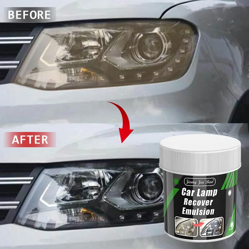 Car Headlight Restoration Kit Remove Yellowing Oxidation Scratches Cream Headlamp Polish Paste Improve Clarity Lens Care