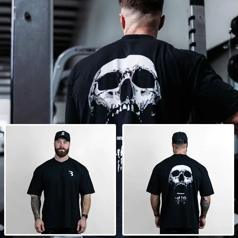 

Fashion Winter Gym Fitness Essential Men Luxury T-Shirt Cotton Oversize Short Sleeve Unisex Mens Womens Streetwear Tee Blouse