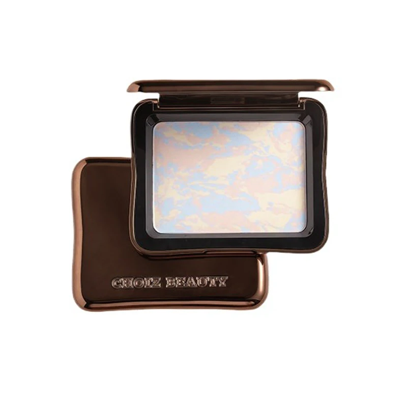 CHOIZ BEAUTY 3-Farben Transparentes Fixierpuder Gebackenes Kompaktpuder Ölkontrolle Langanhaltend Hautpflegendes Finishing-Puder