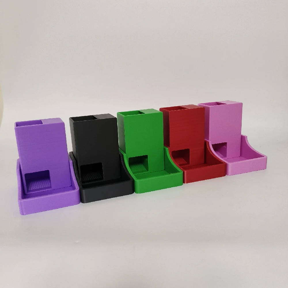 Portalbe Mini-Würfelturm mit Aufbewahrungsbrett, Spielzubehör, Kartenspiel-Requisite, COC DND, Desktop-Spiel-Tool
