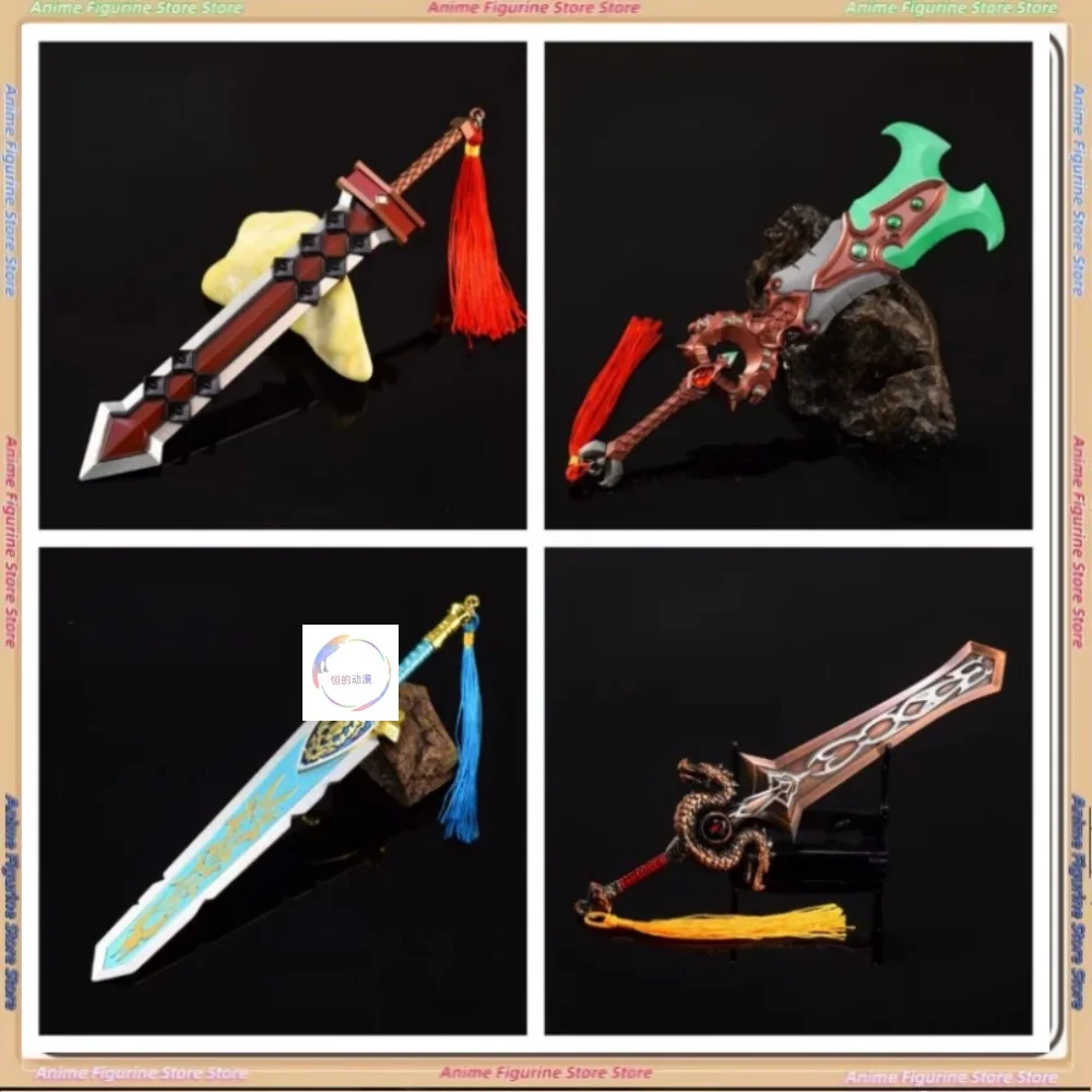 

WOW Metal Sword World of Warcraft Katana Anime Game Warglaive Azzinoth Cosplay Prop Knife Mini Japanese Katana Sword