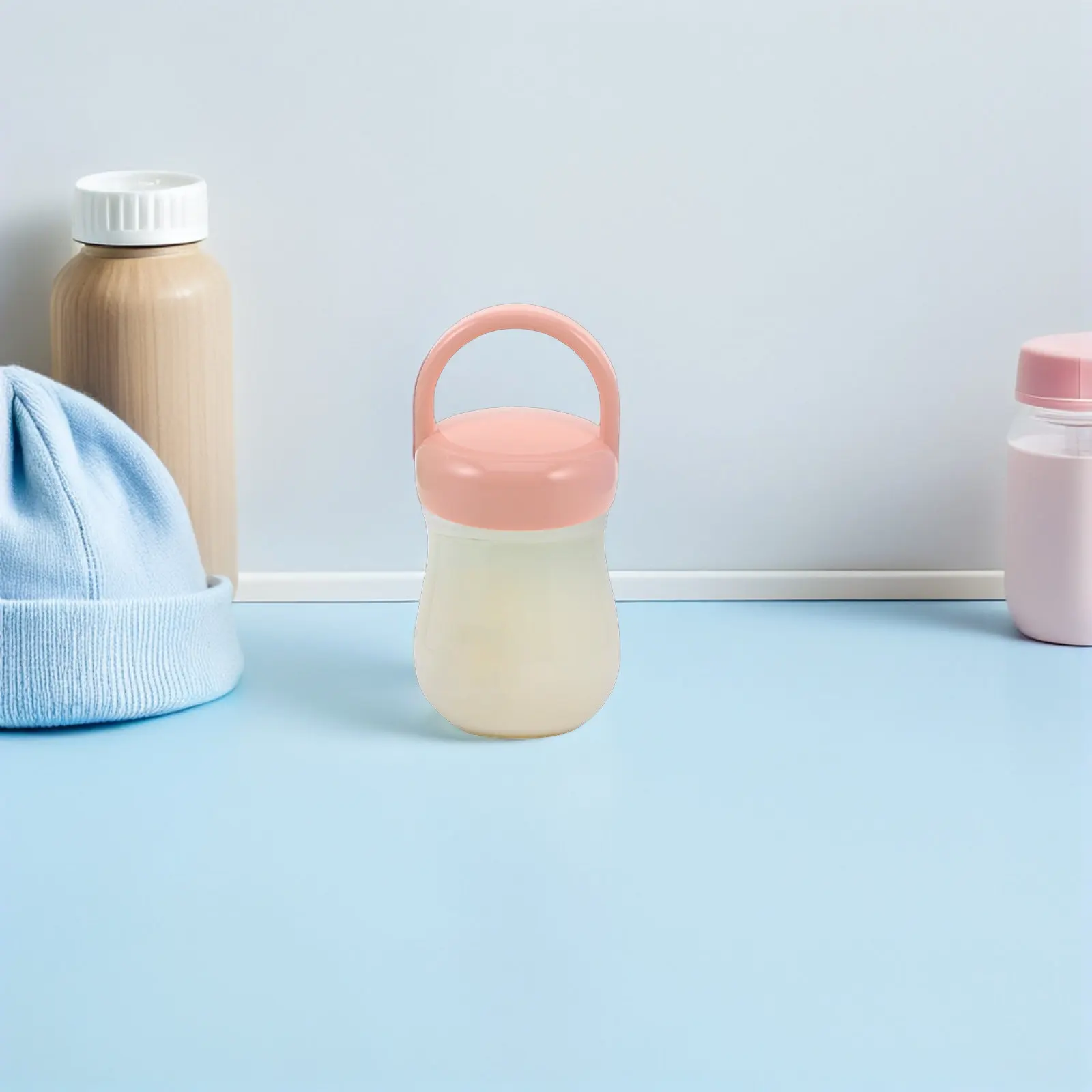 

3 шт. крышки для детских бутылочек с ручкой, герметичные, с завинчивающейся крышкой, замена для бутылочек для молока и напитков, универсальные, из высококачественного пластика