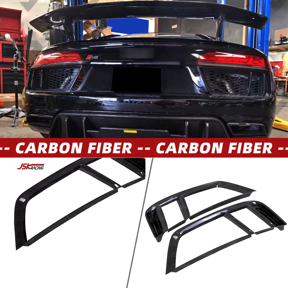 For Audi R8 2016-2019 Dry Carbon Fiber Rear Bumper Vent