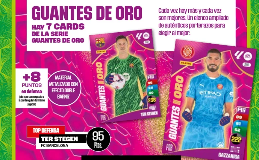 2025 Panini Adrenalyn XL Football Star Card Blind Box per la versione del gioco La Liga raccoglie carte firmate di stelle e loro del calcio
