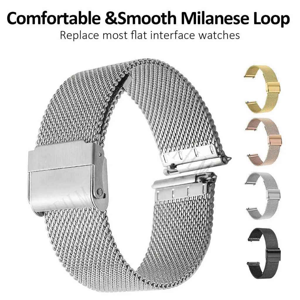 Smart Watch Band For Huawei Watch GT 6 5 4 41mm Strap 18mm Durable Stainless Steel Bracelet Unisex Classic Watch Starp image 5