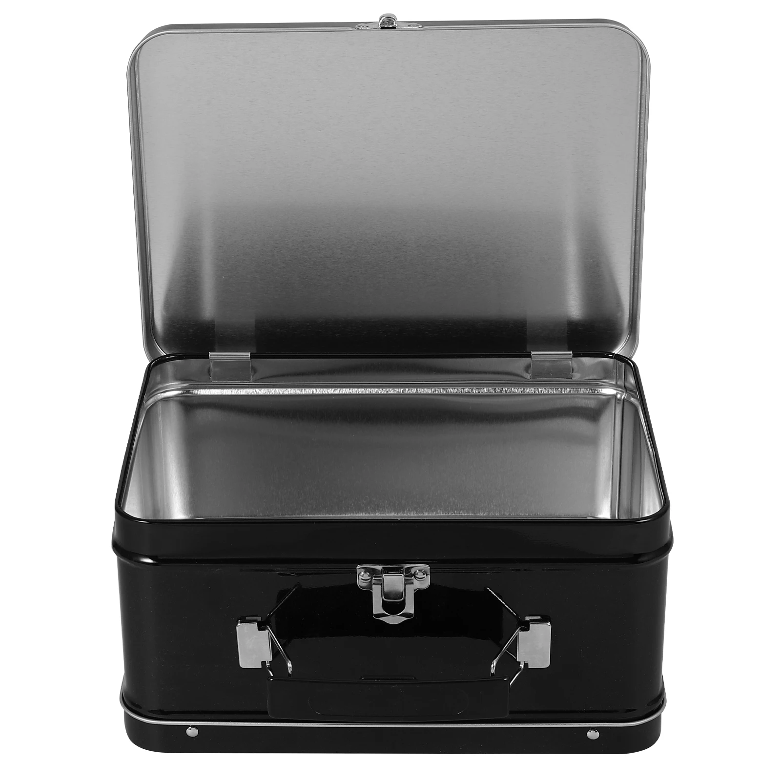 

Tinplate Desk Organizer Storage Container Metal Handbag Style Keepsake Box Decorative Boxes Jewelry Case Multipurpose Tinplate