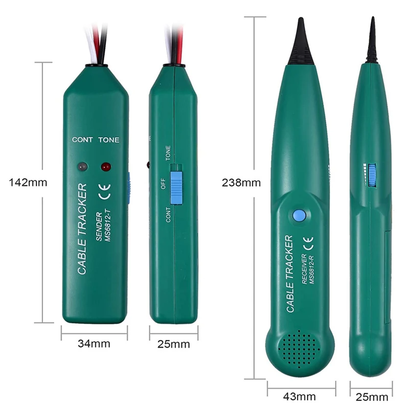 MS6812 Professional Cable Tracker Tester LAN Detector UTP STP Telephone Wire Tracer with Breakpoint Location And Tone Diagnose