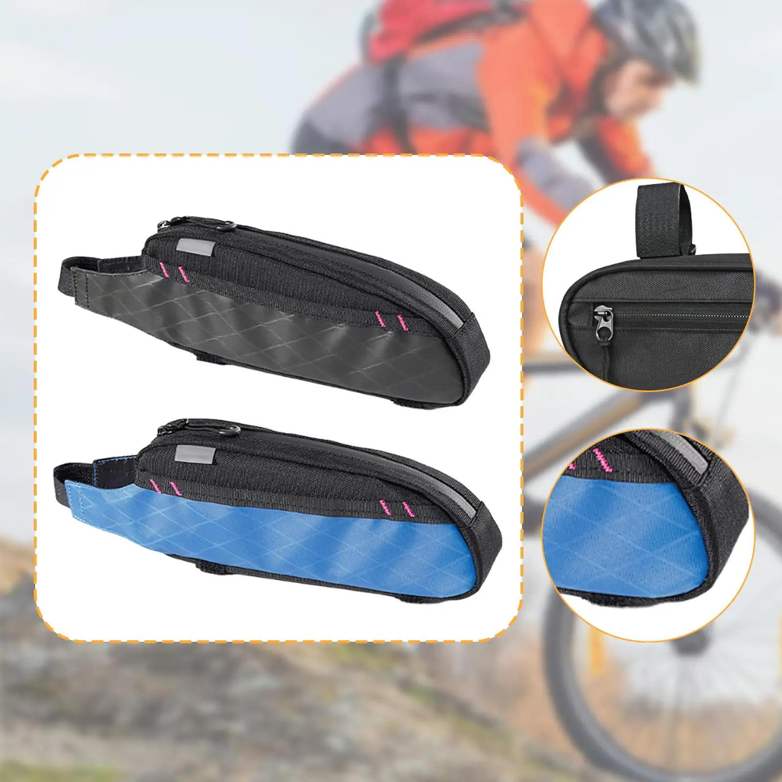 

Bicycle Front Frame Bag Stable Waterproof Professional Bike Top Tube Bag for Road Bikes Travel Mountain Bikes Hiking Outdoor