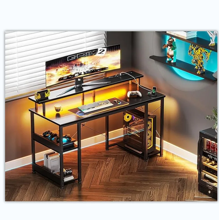 Desktop computer desk Bedroom Home e-sports table Simple foldable desk Student desk Free installation workbench
