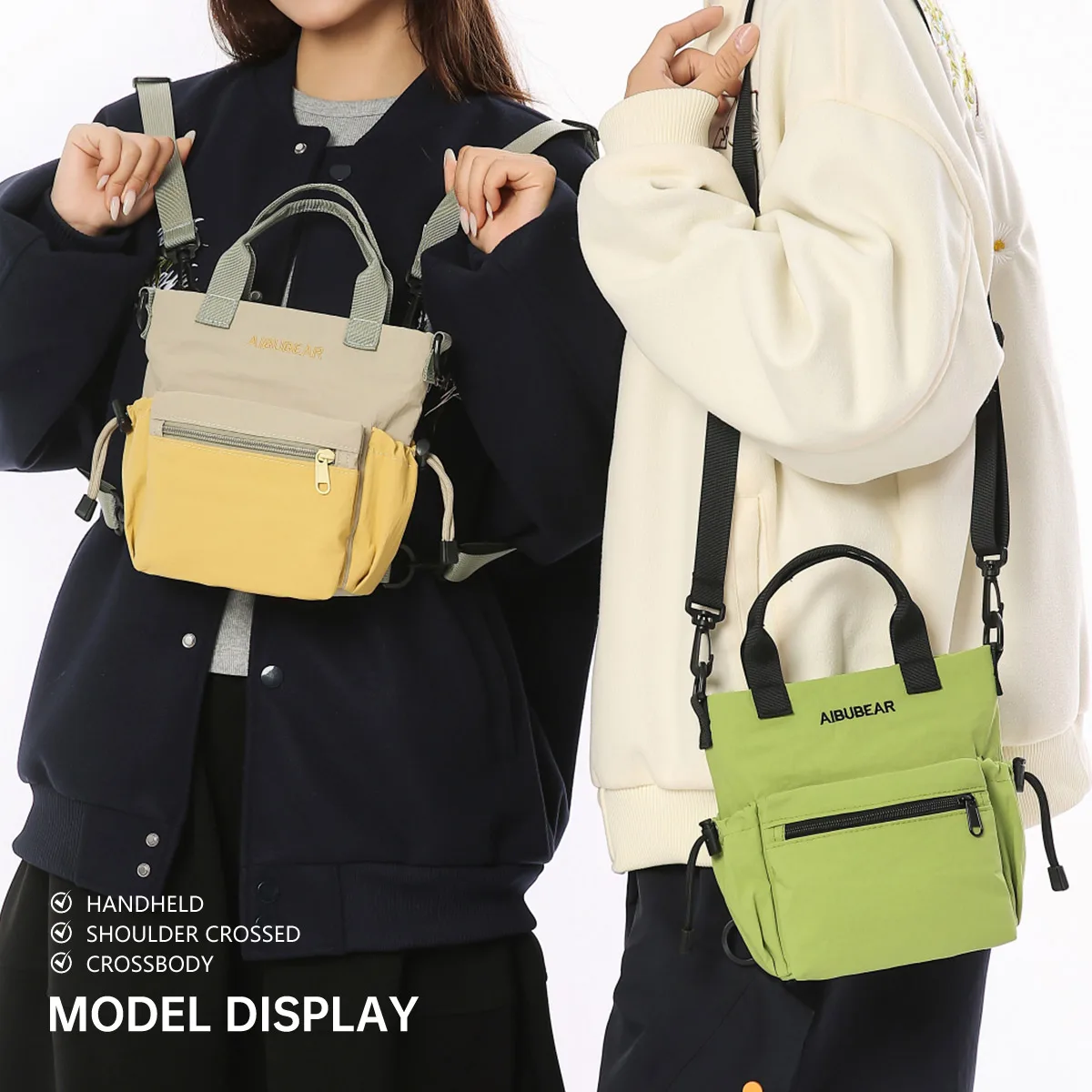 Mini borsa in nylon tessuto Oxford piccola borsa tote 2026 nuovo modello borsa a tracolla per telefono zaino multifunzionale studente tutoraggio escursionismo campeggio