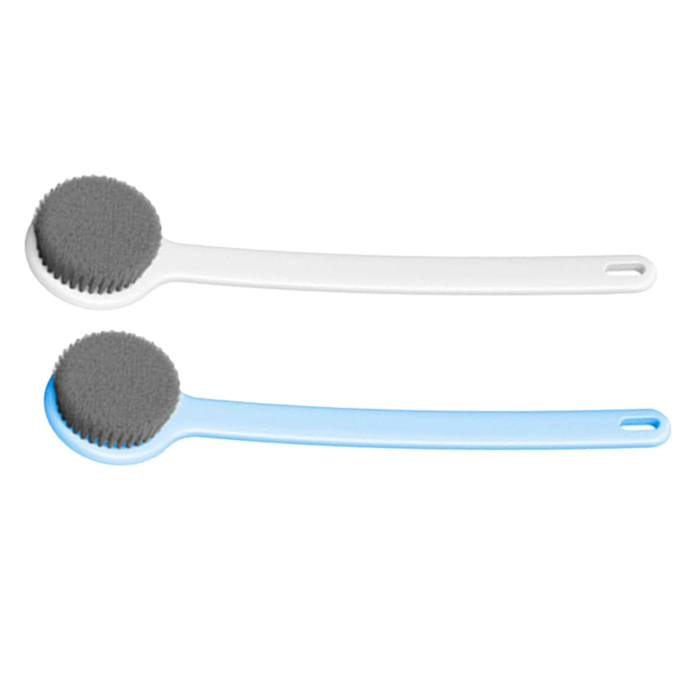 

2Pcs Long-Handled Bath Brushes Environmentally Friendly Materials Rich Bubble Massage Bath Relaxing Shower Tools