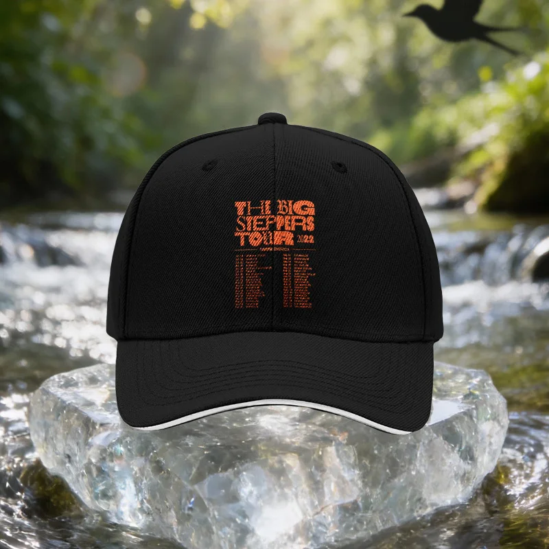 1pcs Big Step Tour 2022 Text Baseball Cap - Unisex Adjustable Lightweight Suitable for Travel, Parties, Birthdays, Trendy Gift f