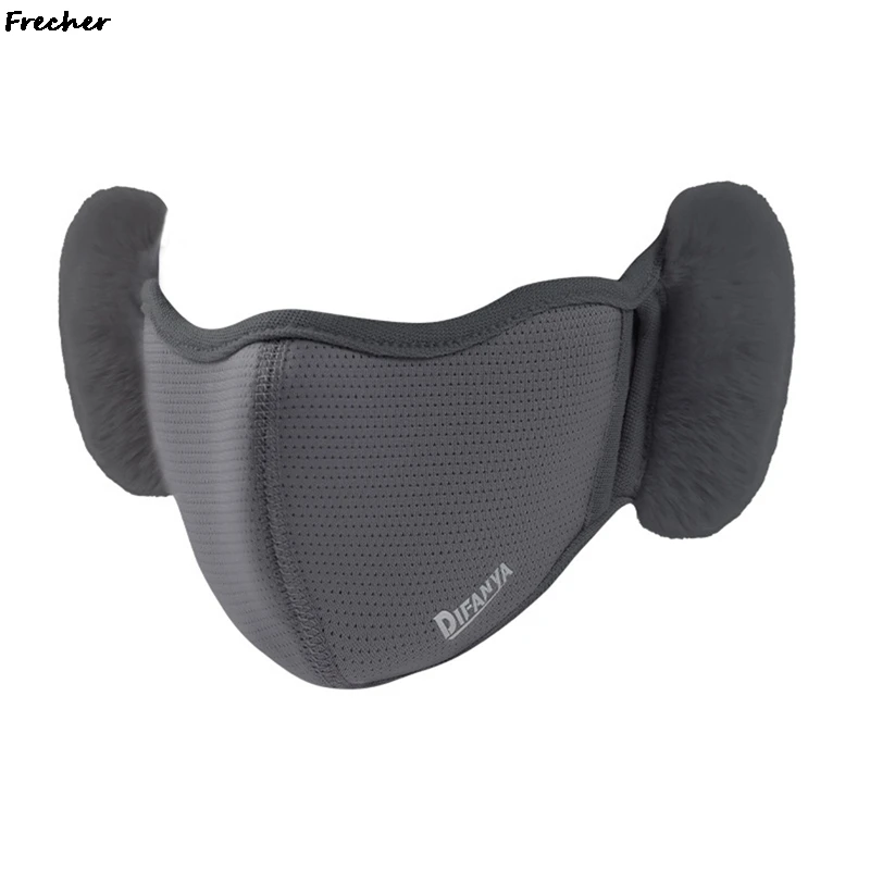 Protetores de orelha térmicos 2 em 1, protetores de ouvido para inverno, ciclismo, esqui, à prova de vento, máscara facial respirável, capa térmica para boca