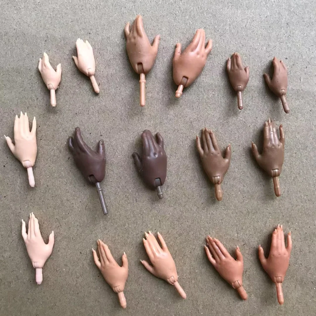 1/6 Puppe Ersatz Hände Mit Nagellack Puppe Teile Weiß Braun Schwarz Farbe Hände LOL Kleine Schwester Puppe Teile – Detail 14