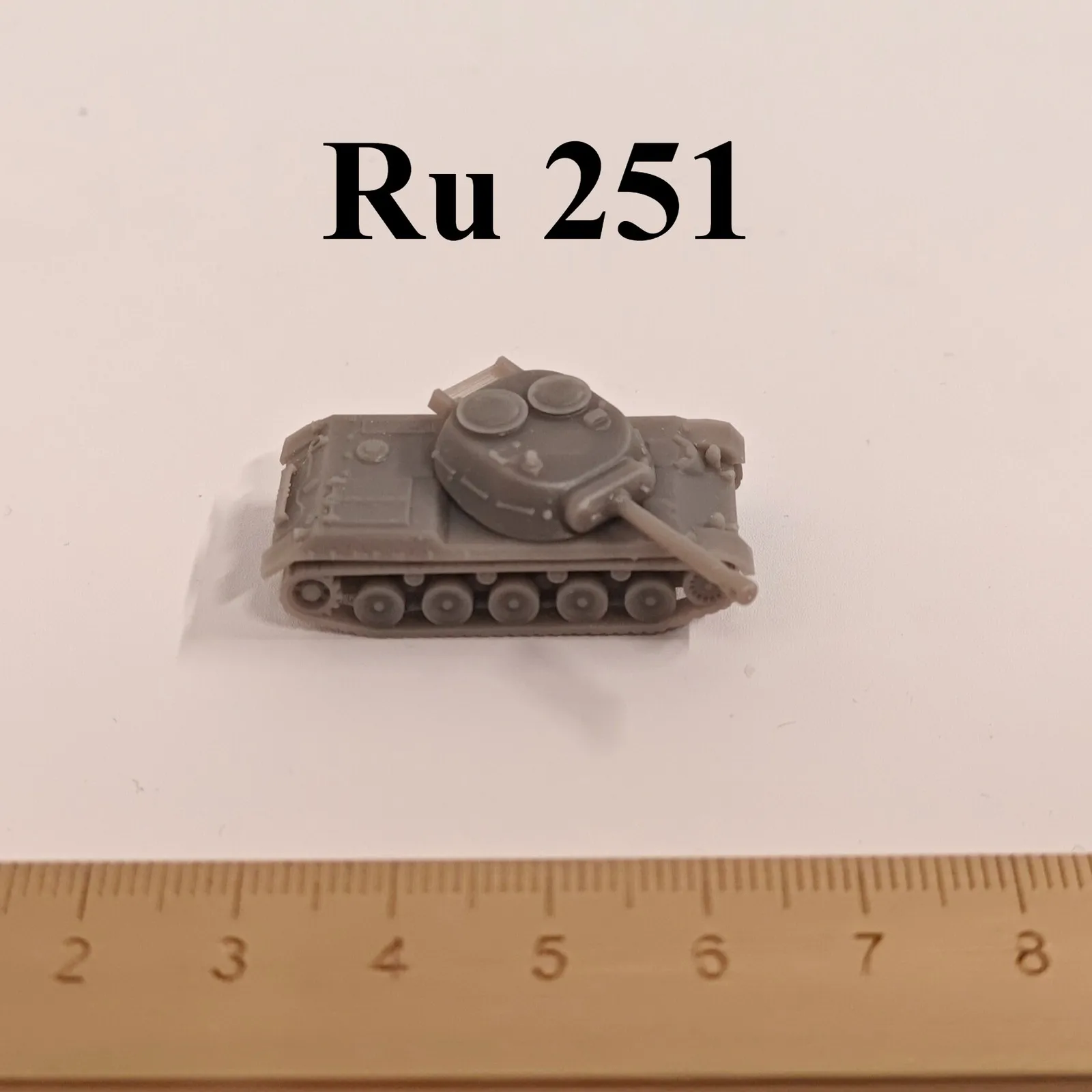 

Немецкий легкий танк Ru 251, 3D-печать, масштаб 1/144, миниатюрная модель танка, из смолы, под покраску
