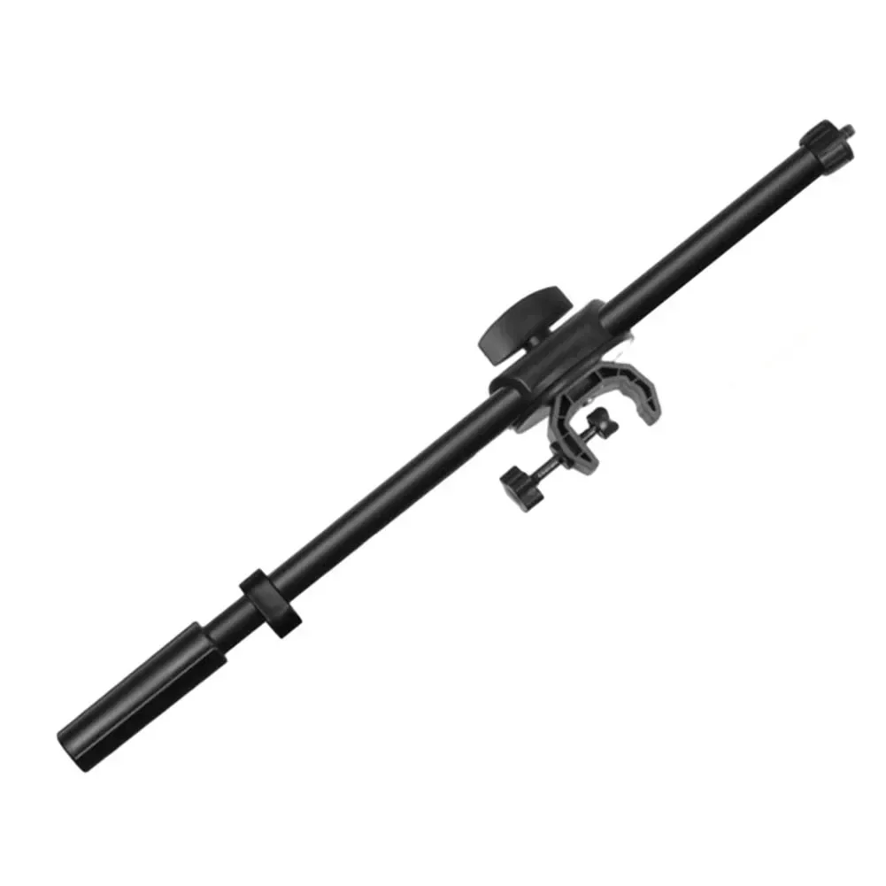 Suporte de microfone ajustável tripé suporte de vídeo ao vivo BoomArm 45cm com rosca de 1/4 3/8 polegadas suporte de microfone