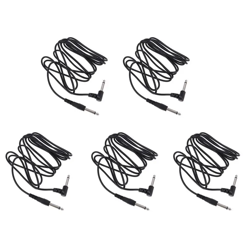 A99I-5X Guitar AMP Cable 3Meter Electric Patch Cord Guitar Amplifier Amp Guitar Cable Electric Guitar Instrument
