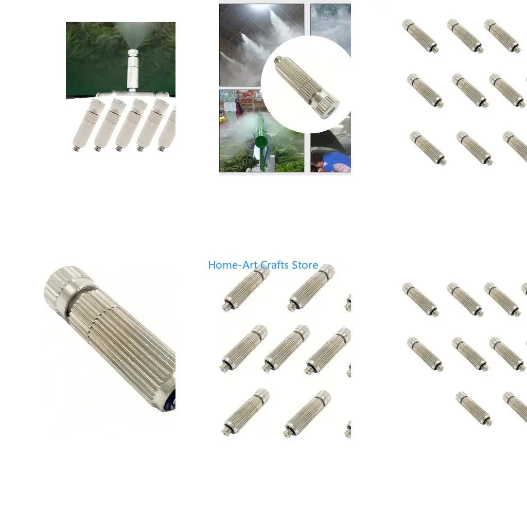 Y3NA Brass Nozzles 0.4mm Ceramic Filter Anti Leak Outdoor Cooling 10 Pieces Set