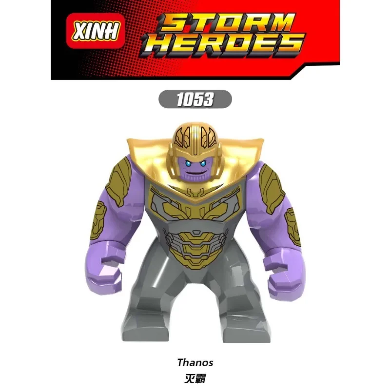 Action Figure Marvel Mini Blockman Avengers Super Hero Hulk annichiation Puzzle Assembly Block Boy Toy regalo per bambini