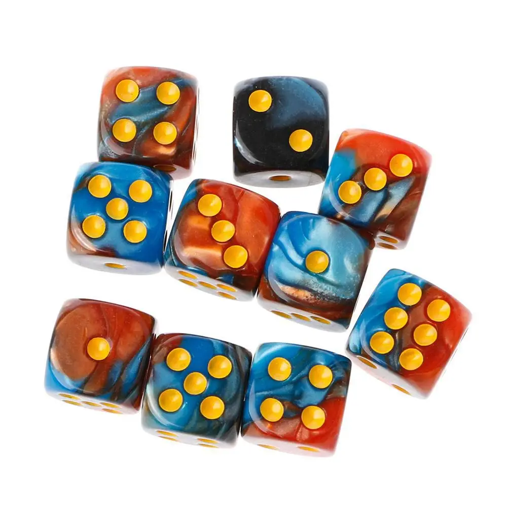 

Puzzle Table Number 12mm Six Sided Family Party Board Games Round Corner Polyhedral Dice Dice Set Digital Game Dices Table Game