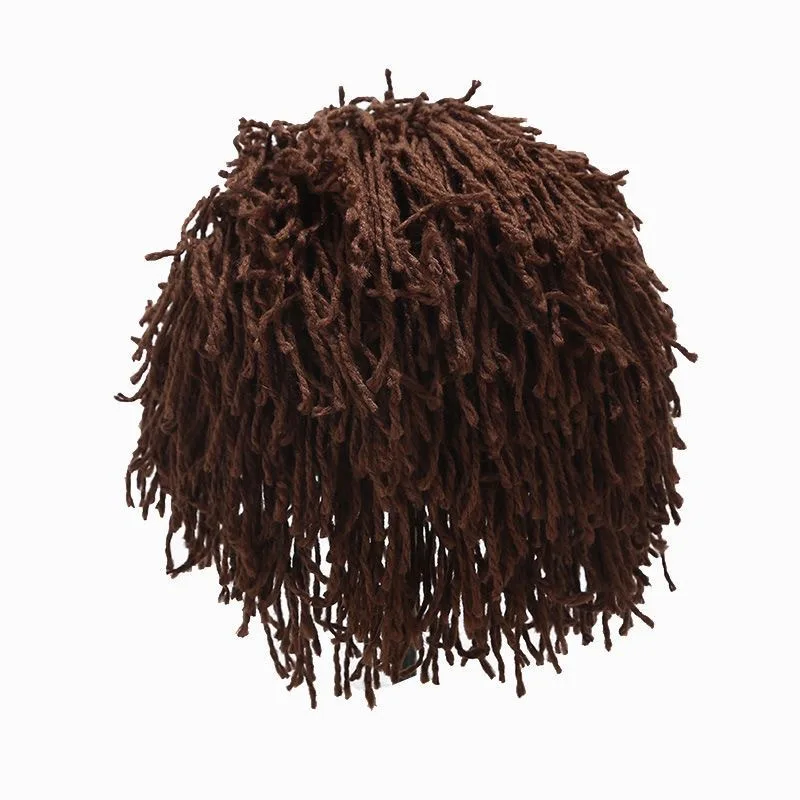 Reggae Dreadlocks Hat Men and Women Personality Funny Pullover Hat European and American Hip-hop Party Wool Wig Hat