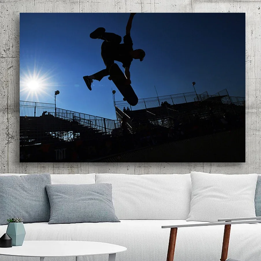 Skateboard Lover Extreme Sports Poster Art Prints Canvas Painting for Living Room Wall Art Pictures Boy Room Decoration Cuadros