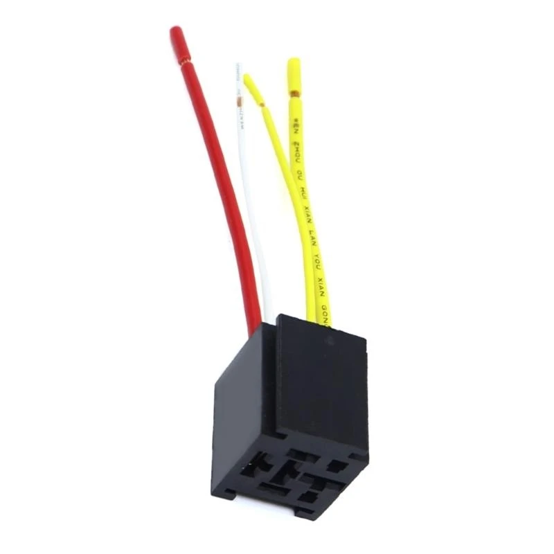 2025 New Heavy Duty Long Lasting 80A Relays Socket Wiring Harness Cord for High Current Devices Various Vehicle Models and
