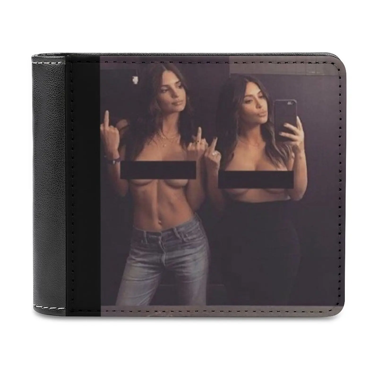 Kendall X Kim Leather Wallet Men Classic Black Purse Credit Card Holder Fashion Men's Wallet Drake Champagne Papi Toronto