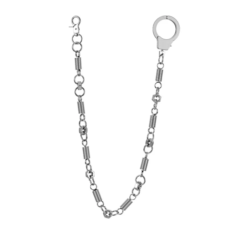 Men's Motorcycle KeyChain Jean Biker Wallet Belts Chains Spring Nut Charm Gothic Rock Pants Trousers Waist Key Ring