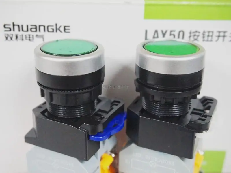 Imagem -03 - Shuangke Interruptor de Botão de Reconjunto Led Elétrico com Luz Lay5022d11d