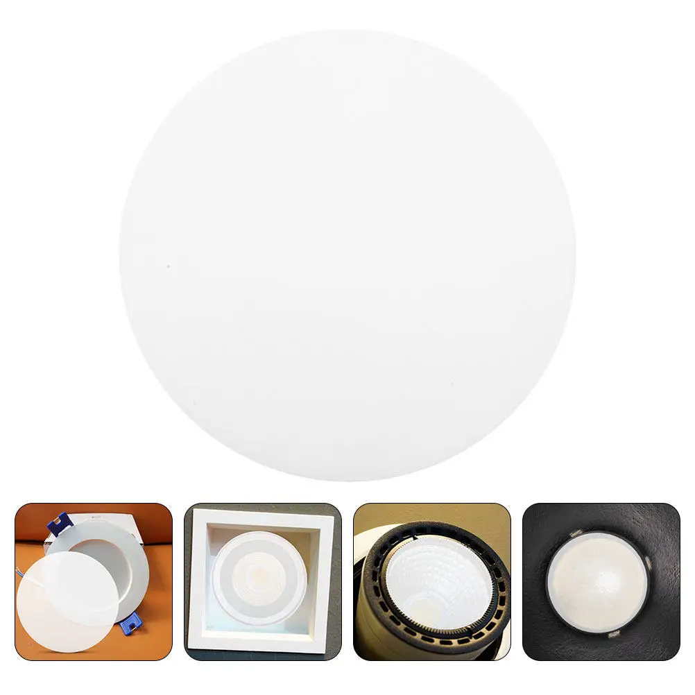 10Pcs Downlight Lamp Shade Diffuser Pc Material Light Diffuser Sheet Easy Install Sturdy Long-Lasting Even Light Distribution