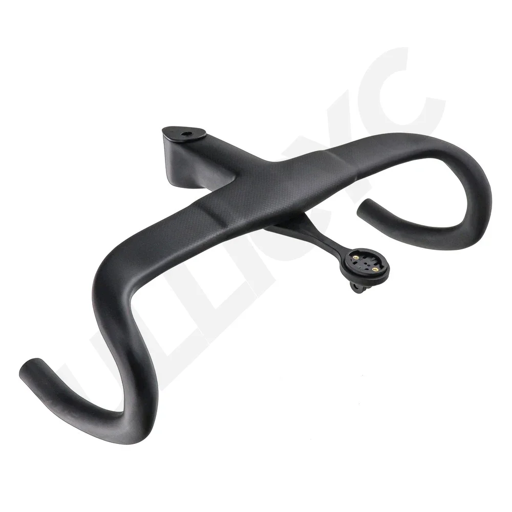 F twelve Aero black matte Integrated Road Handlebar 1:1 Original full Carbon 380/400/420/440mm FREE Mount Road Bike Fittings