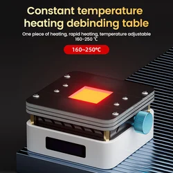 9V Constant Temperature Soldering Heating Plate Repair Degumming Station Adjustable 160~250℃ Welding Table for Cell Phone IC CPU