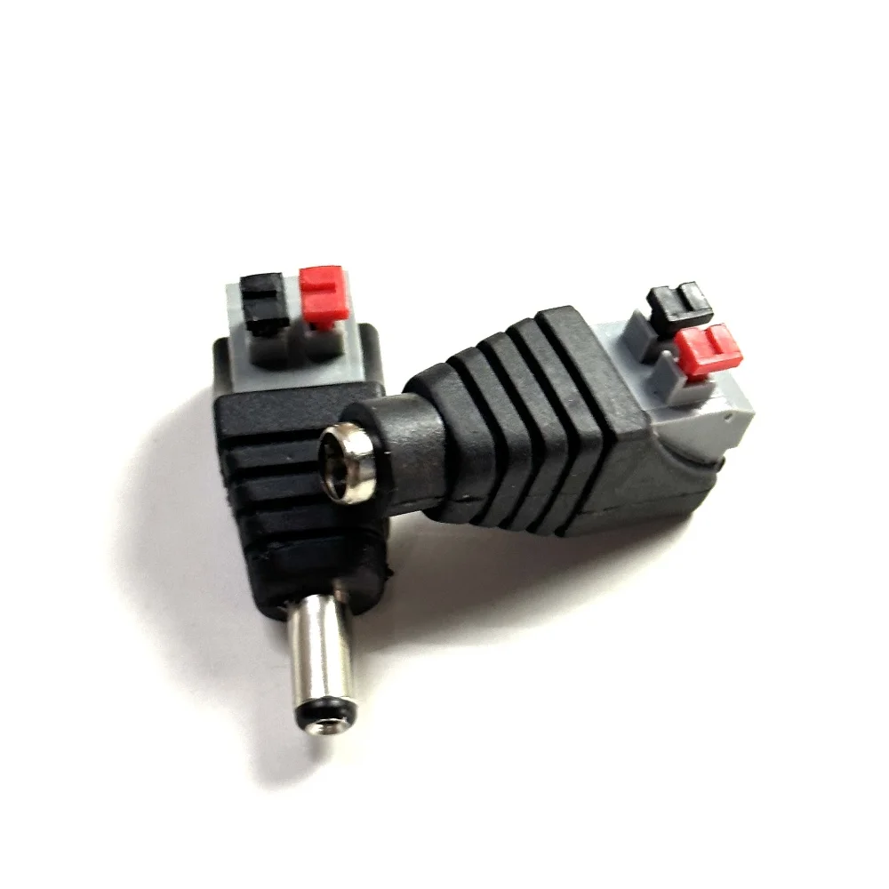 الذكور والإناث خالية من لحام تيار مستمر التوصيل 5.5*2.1 مللي متر لحام خالية تيار مستمر أنثى رئيس أسود محطة رصد قابس طاقة دفع بعقب #2