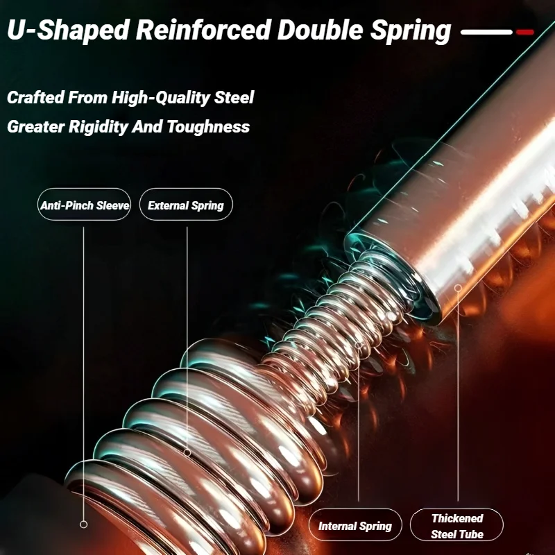 قابل للتعديل على شكل حرف U الذراع التمارين مع مقبض رغوة الربيع تجريب بار الساعد ثلاثية الرؤوس الصدر المتوسع أجهزة لياقة بدنية محمولة