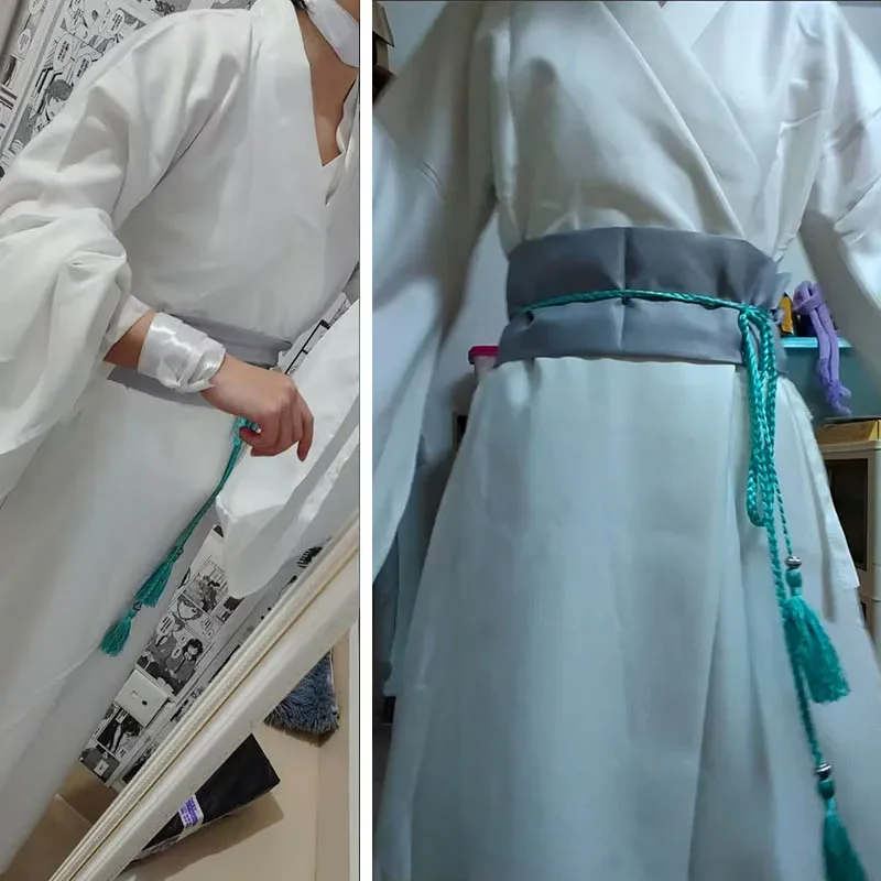 Anime Xie Lian Costume Cosplay Tian Guan Ci Fu Xielian Costumi Cosplay SR Halloween Bianco Han Fu Vestiti #   1 #   W.