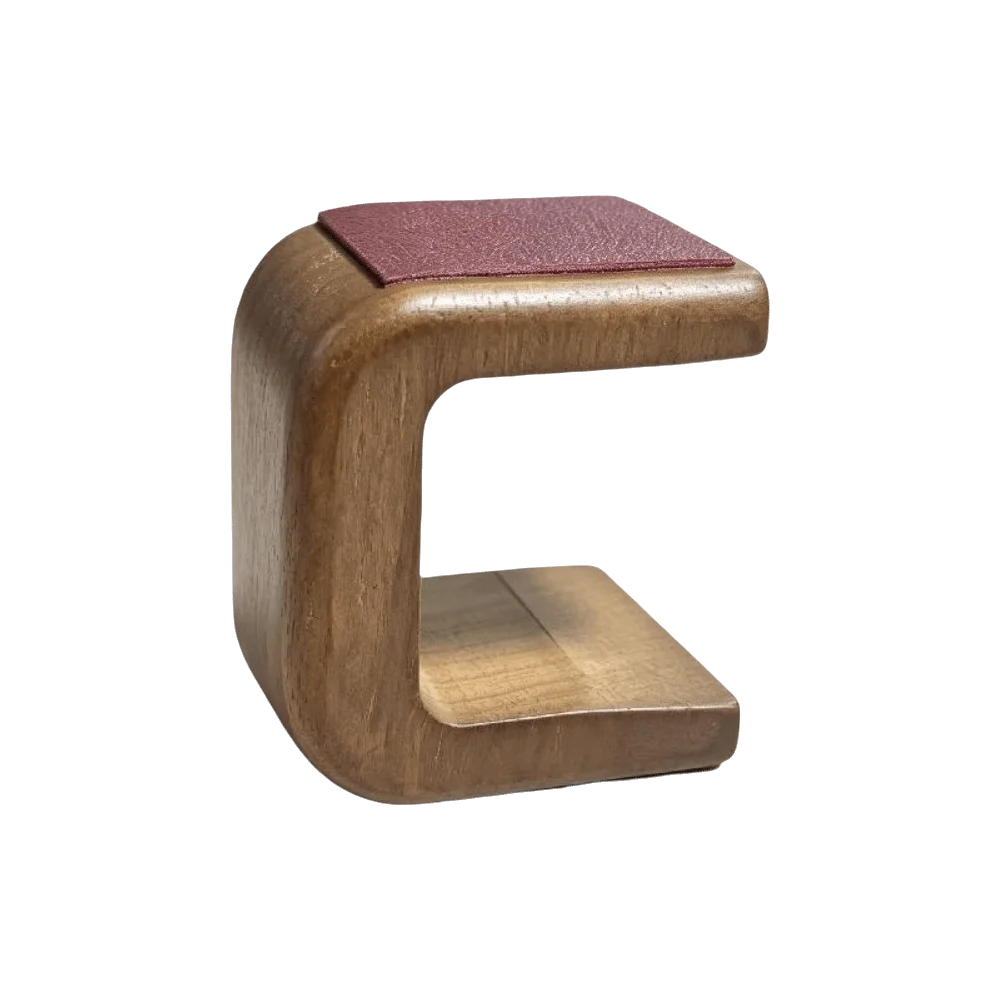 Display Stand Wooden Watch Stand with Leather Pad Gifts Jewelry Display Rack Simple Table Top Ornament Watch Holder Countertop