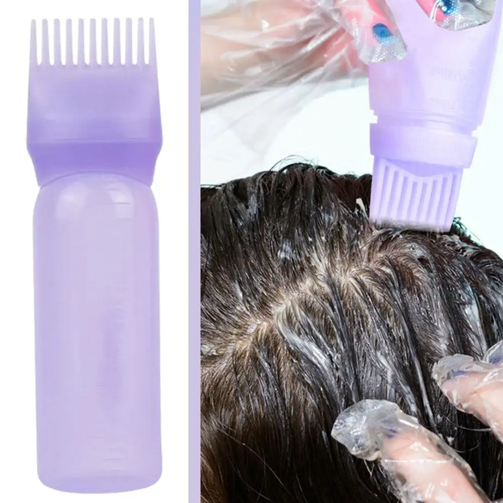 1pcs Multifunctional Hair Dye Bottle Perm Solution Bottle Hair Portable Shampoo Promote Circulation Blood Soften Bottle Sca U9W3