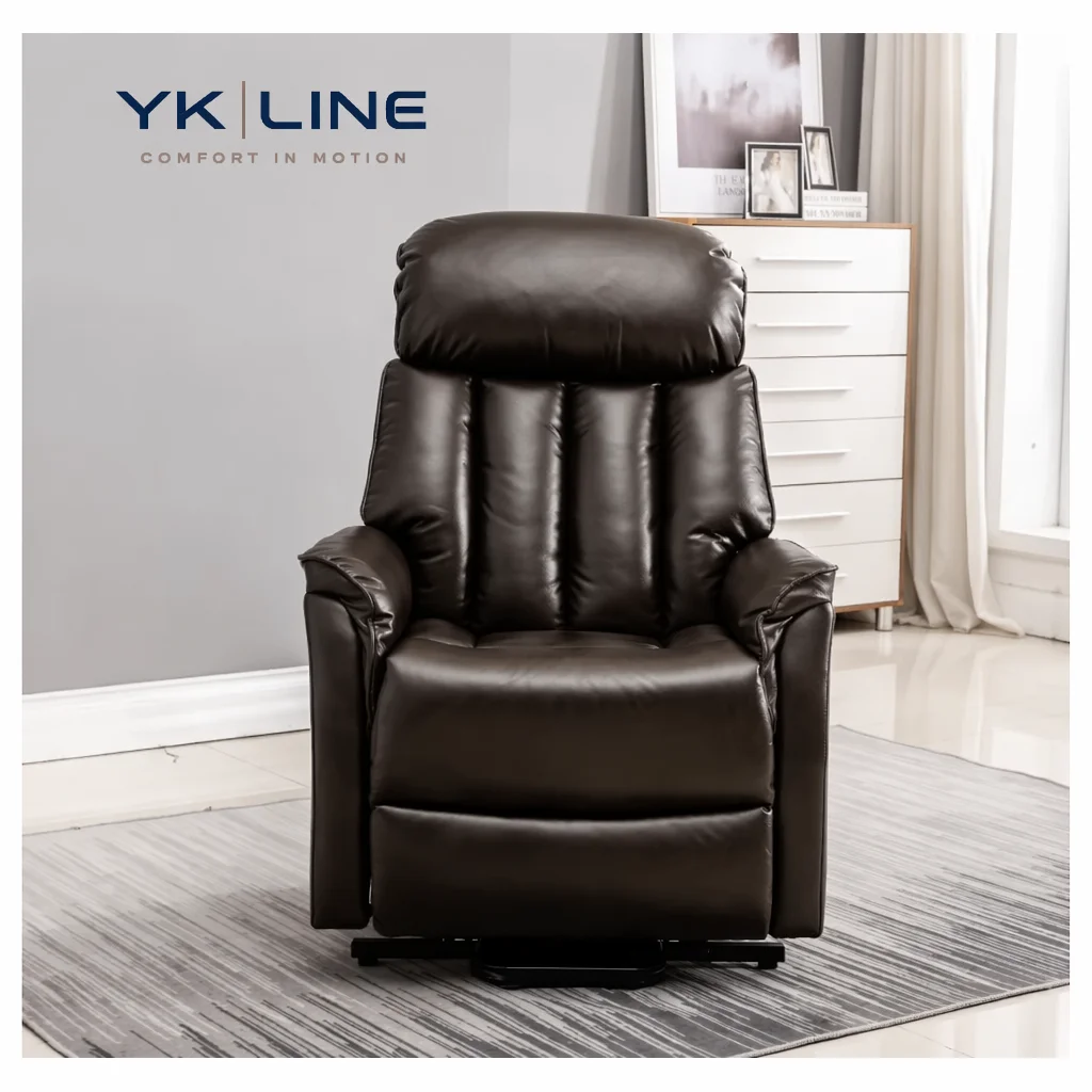 High Quality Living Room Luxurious Relax Leather Electric Recliner Lift Sofas Chair For Elder