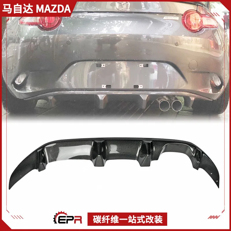 

Подходит для Miata Mazda MX5 ND RC, модернизация из углеродного волокна, задняя губа с плавником акулы, хвостовая губа, небольшой объем