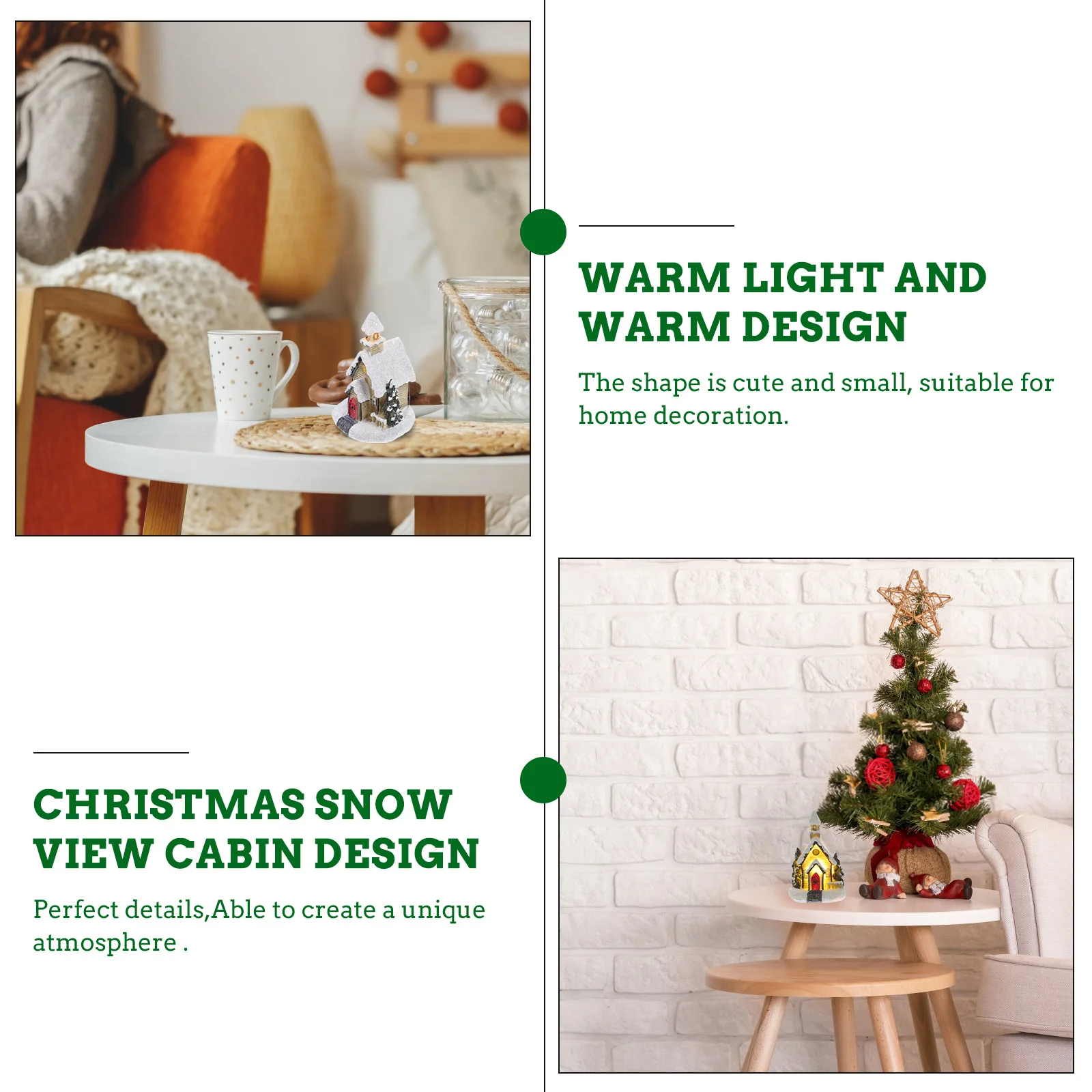 

1Pcs Christmas Resin Small Decorations Bright Colors Mini Ornament Decor Xmas Festival Gift Xmas Desktop Ornaments