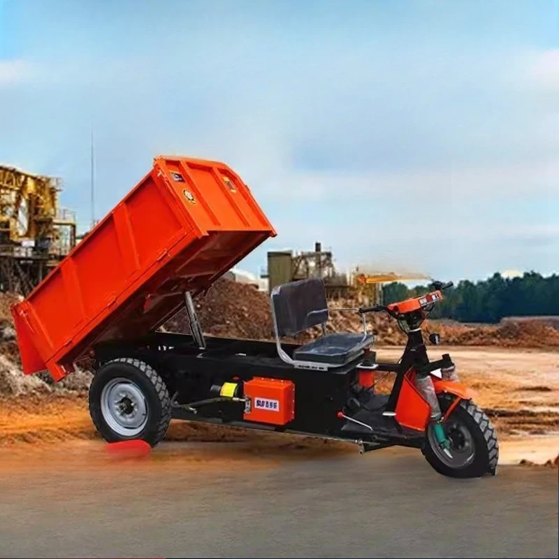 

Engineering construction site electric dump truck hydraulic load concrete agricultural breeding tricycle