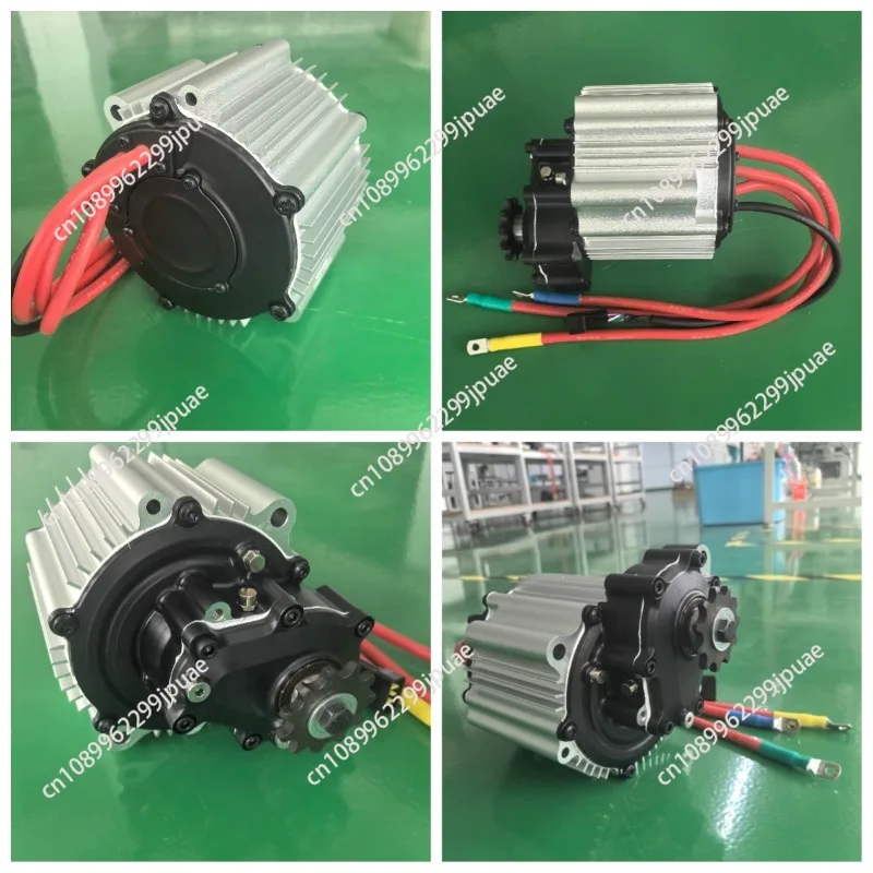 23KW High Speed Drive Motor 72V, 10000RPM 9.6kg Lightweight Gearbox 2.37 for E-Motorcycle