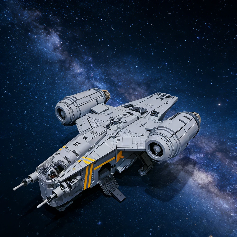 

2026 hot-selling spaceship building blocks assembly big razor model toy boy children's birthday gift