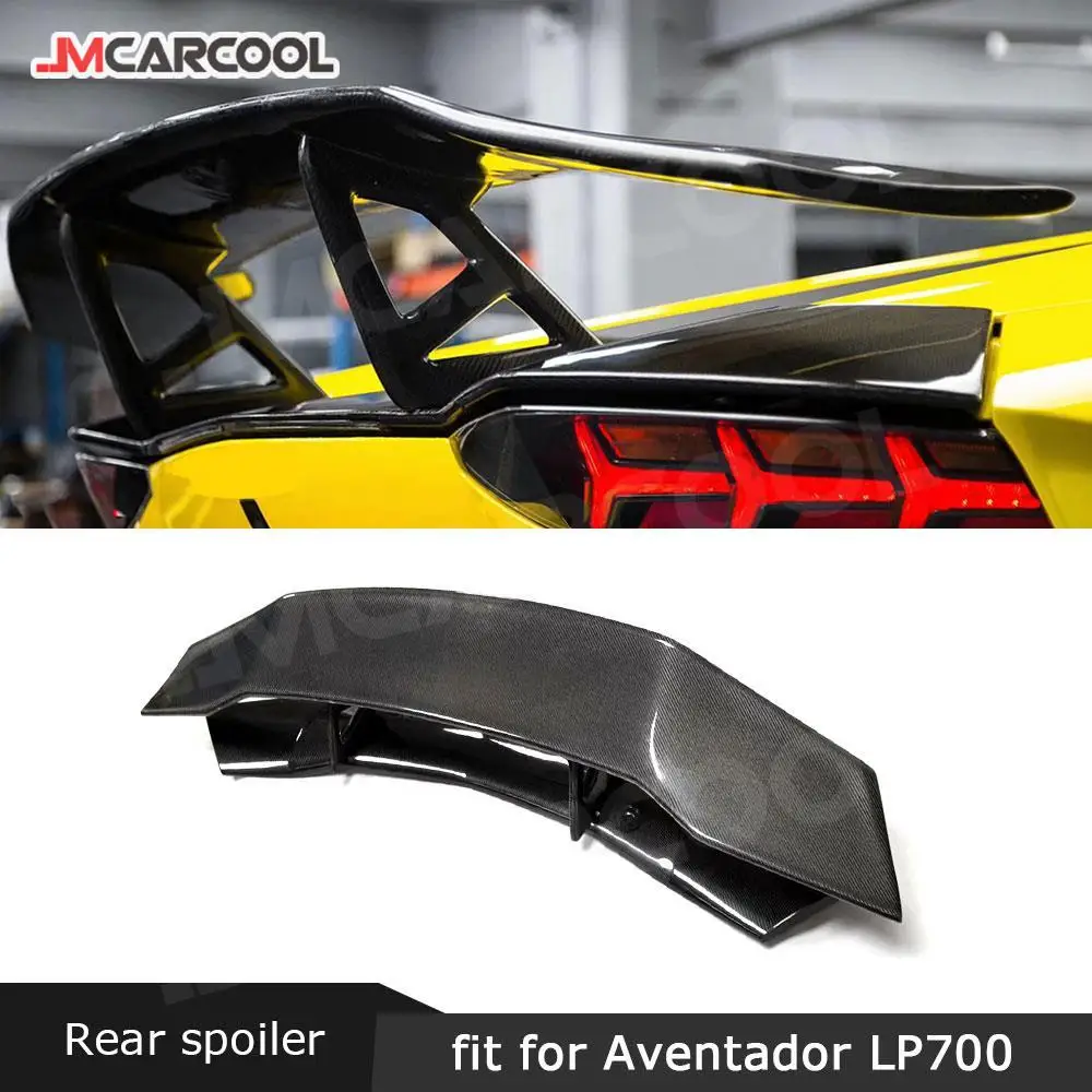 Car Rear Spoiler High Kick Wings Carbon Fiber for Lamborghini Aventador LP700 LP720 LP750 2011 - 2019