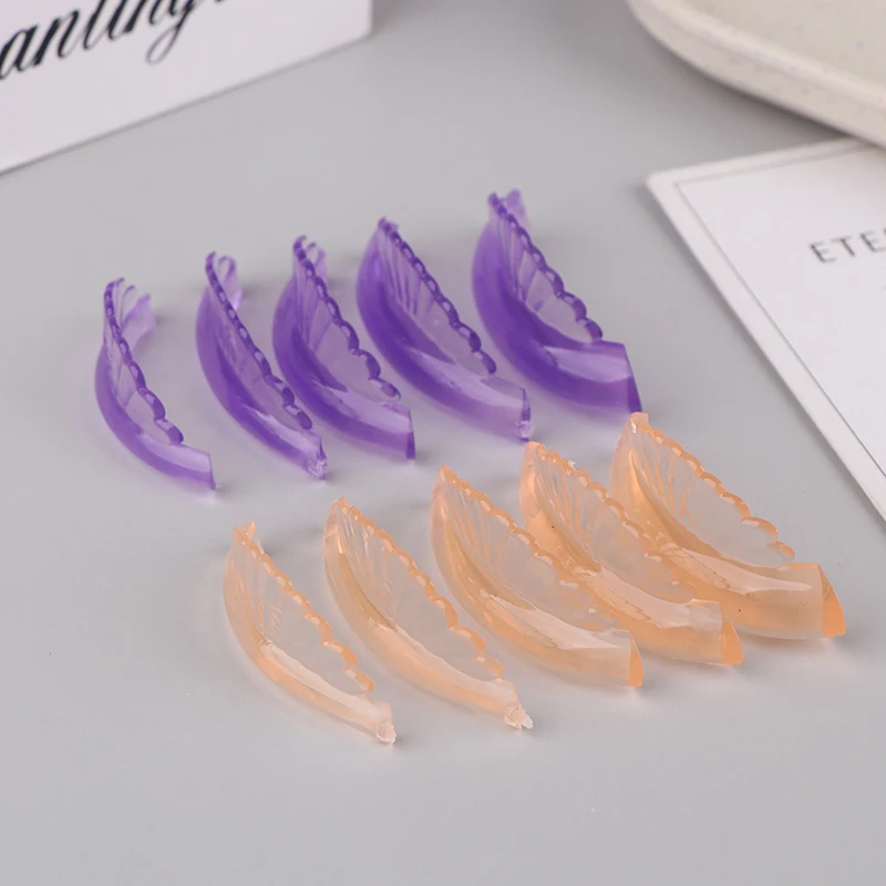 5 Par Silikonowych Podkładek do Trwałej na Rzęsy Typu C, Samoprzylepne Wałeczki do Rzęs, Osłonki do Liftingu, Akcesoria do Podkręcania Rzęs 3D, Narzędzia do Makijażu