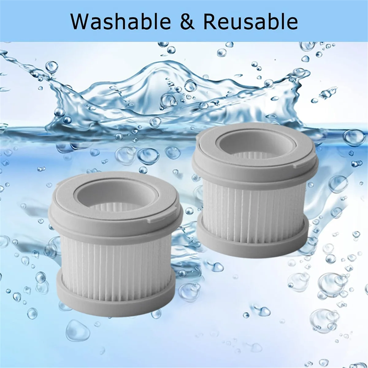 4pcs MJCMY02DY Filter Element for Xiaomi Wired Mite Remover 2 Washable Filter Element-LITE