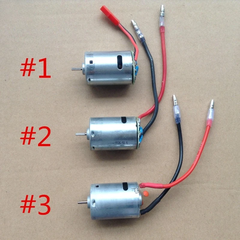 380  380 motor, brushed motor, remote control model ship motor, welded wire, with 4mm plug