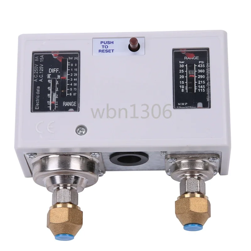 Pressure controller: high and low pressure, air pressure switch, air conditioner, automatic vacuum pressure controller, 830HM